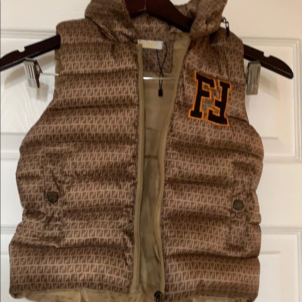 A brown vest coat